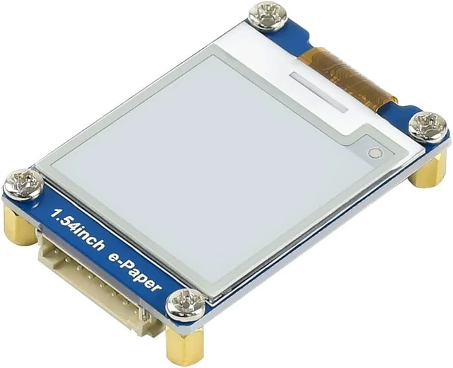 Main image of Waveshare 1.54inch E-Paper Display Module Compatible with Jetson Nano/Raspberry Pi 4B/3B+/3A+/3B/2B/1B+/1A+/Zero 2 W/Zero W/Zero 200x200 Resolution Black and White