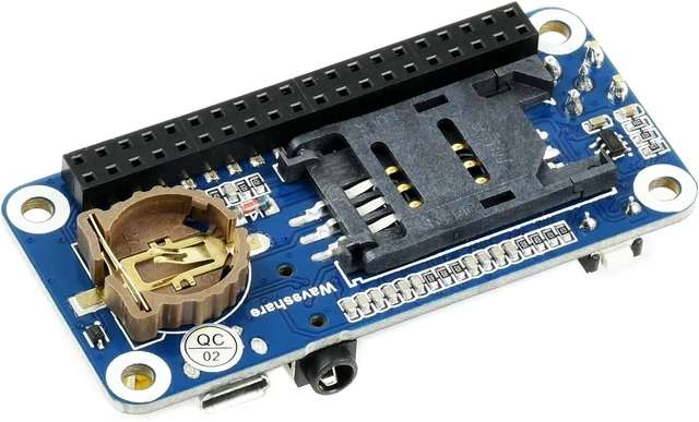 Alt view image 2 of 5 - Waveshare SIM868 GSM/GPRS/GNSS HAT for Raspberry Pi for Easily Realizing Functions Like Making Calls, Sending Text Messages, Wireless Internet Access, etc