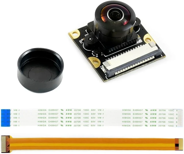 Main image of waveshare IMX219-200 Camera 3280 × 2464 Resolution 8 Megapixels 200 Degree Angle of View IMX219 Sensor Support Jetson Nano Developer Kit Compute Module 3/3+