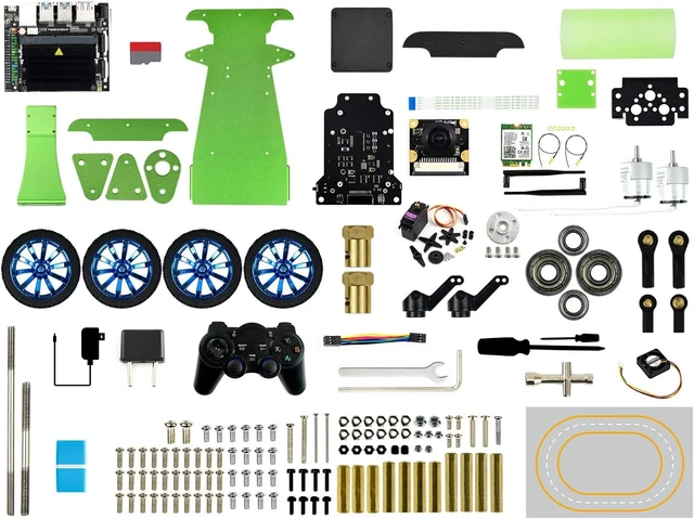 Alt view image 2 of 7 - Waveshare AI Racing Robot Powered by Jetson Nano (Included) (29 Items)