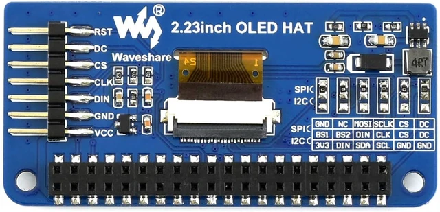 Alt view image 4 of 5 - Waveshare 2.23inch OLED Compatible with Raspberry Pi/Jetson Nano