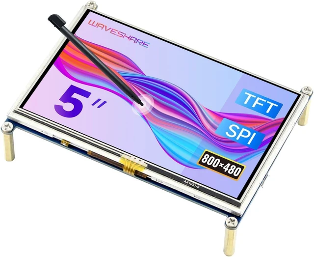 Main image of waveshare 5inch Touch Screen Compatible with Raspberry Pi 4B/ 3B+/ 3A+/ 3B/ 2B/ 1B+/ 1A+/ Zero 2 W/Zero W/Zero