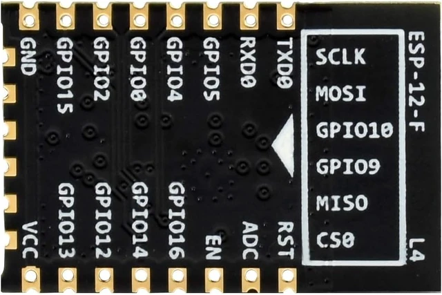 Alt view image 2 of 7 - Waveshare ESP-12F WiFi Module Based on ESP8266 with Built-in 32Mbit Flash in Small SMD22 Package Onboard PCB Antenna and Metal Shield