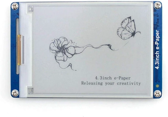 Main image of Waveshare 4.3inch e-Paper Serial Interface Electronic Display 800×600 Resolution