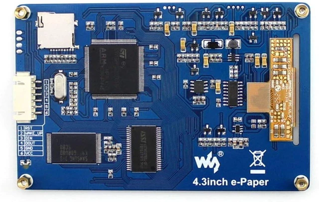 Alt view image 2 of 4 - Waveshare 4.3inch e-Paper Serial Interface Electronic Display 800×600 Resolution