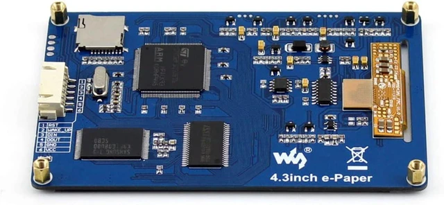 Alt view image 3 of 4 - Waveshare 4.3inch e-Paper Serial Interface Electronic Display 800×600 Resolution