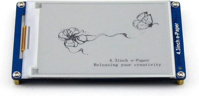 Alt view image 4 of 4 - Waveshare 4.3inch e-Paper Serial Interface Electronic Display 800×600 Resolution