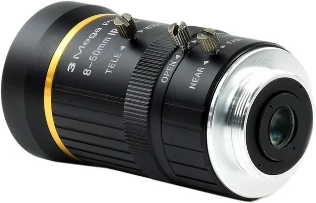 Alt view image 2 of 7 - Waveshare Industrial Zoom Lens Compatible with Raspberry Pi Camera 8-50mm Adjustable Focal Length
