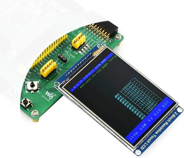 Alt view image 6 of 7 - Waveshare 2.8inch 320×240 Pixels IPS LCD with 4-Wire Resistive Touch Screen SPI Communication Interface