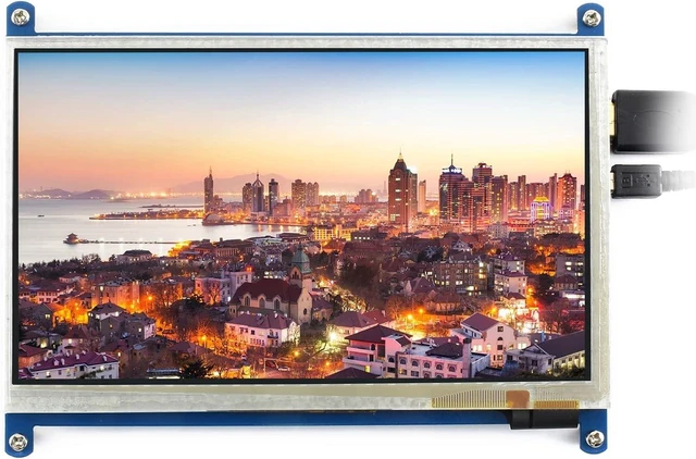 Main image of waveshare Capacitive Touch Screen HDMI LCD 7inch Type B Without Back Case Compatible with Raspberry Pi 4B/3B+/3B etc. Support PC Windows 11/10/8.1/8/7