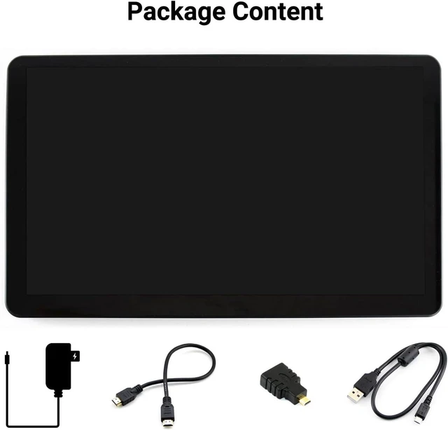 Alt view image 2 of 7 - Waveshare 15.6 inch HDMI LCD (H) (with case) IPS Display 1920x1080 Resolution Capacitive Screen with Toughened Glass Touch Panel Supports Raspberry Pi/Jetson Nano/PC/Game Consoles