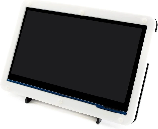 Alt view image 6 of 7 - Waveshare Capacitive Touch Screen HDMI IPS LCD Type C in 7inch with Bicolor Case Supports Raspberry Pi 4B/3B+/3B etc. Compatible with Jetson Nano/PC