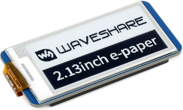 Alt view image 2 of 7 - Waveshare E-Paper-2.13inch Display Module for Raspberry Pi Pico Ideal for Price Tags/Shelf Labels