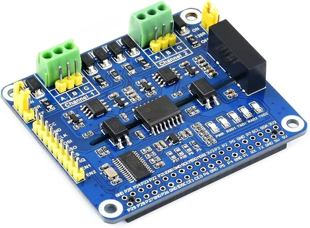 Alt view image 7 of 7 - Waveshare 2-Channel RS485 HAT Isolated RS485 Expansion Board for Raspberry Pi 4B/3B+/3B etc.