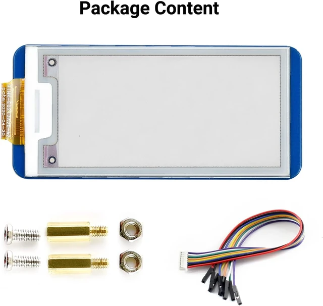 Alt view image 2 of 7 - Waveshare E-Paper Display Module in 2.13inch for Raspberry Pi Supports Red/Black/White Three-Color Display