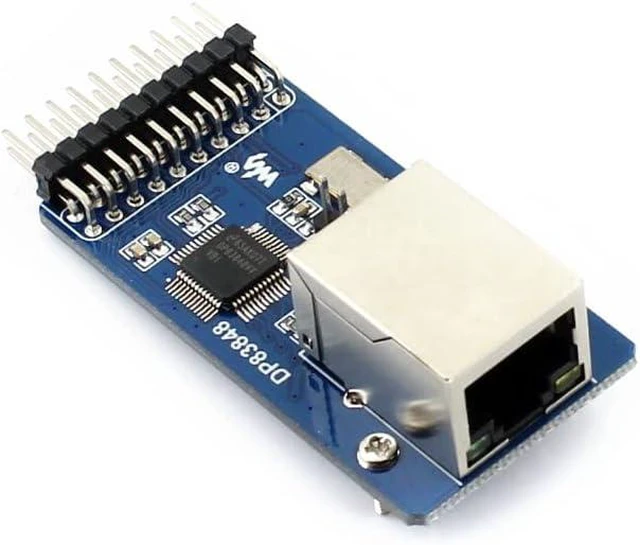 Main image of Waveshare Accessory Module Onboard Ethernet Physical Layer Transceiver DP83848 with RJ45 Connector and Control Interface