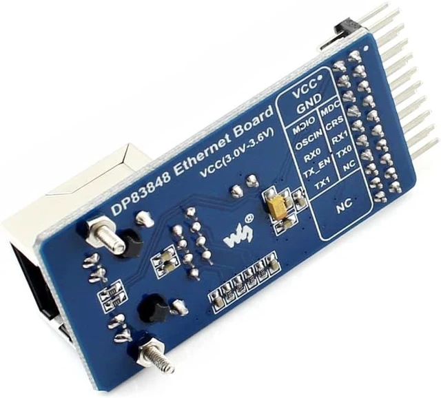 Alt view image 5 of 5 - Waveshare Accessory Module Onboard Ethernet Physical Layer Transceiver DP83848 with RJ45 Connector and Control Interface