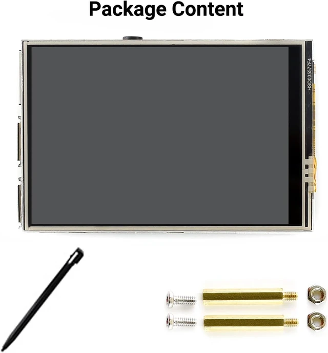 Alt view image 2 of 7 - Waveshare 3.5inch RPi LCD,480×320 Resolution Resistive Touch Display for Raspberry Pi(All Versions)