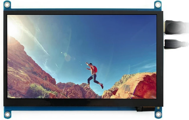 Main image of Waveshare 7inch HDMI LCD,1024×600 Resolution Capacitive Touch Screen, Compatible with Raspberry Pi/Jetson Nano/PC Windows/Game Console