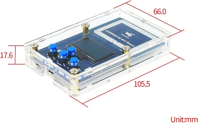 Alt view image 3 of 7 - Waveshare ST25R3911B NFC Development Kit NFC Reader with AT32F413RCT7 Controller