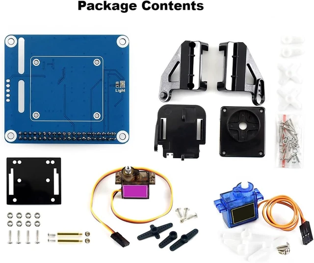 Alt view image 2 of 4 - Waveshare 2-DOF Pan-Tilt HAT for Raspberry Pi Series Motherboards/Jetson Nano