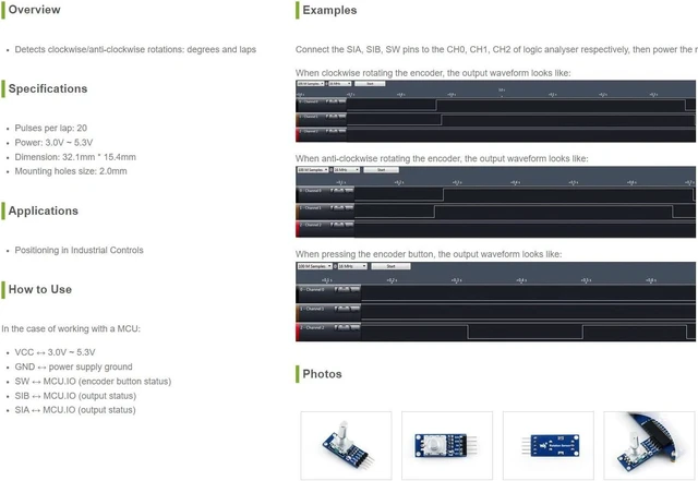 Main image of Waveshare Rotation Sensor for Positioning Detection in Industrial Control
