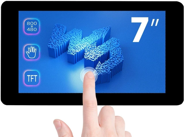 Main image of waveshare 7inch Touch Display Compatible with Raspberry Pi 5/4B/3B+/3A+/3B/2B/B+/A+/CM3/3+/4,DSI LCD Mini Monitour, 800×480 Resolution Capacitive Touch Screen,Small Display