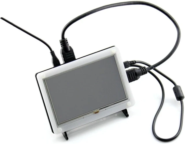 Alt view image 3 of 4 - Waveshare Bicolor Acrylic Black and White Case for 5inch HDMI LCD (B) Combines the Display and Pi