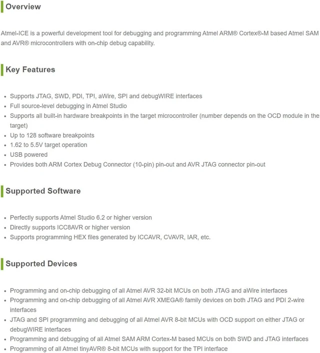 Alt view image 4 of 5 - Waveshare Atmel-ICE Basic Kit Comes with Additional Adapter Board and Cables for Debugging and Programming Microcontrollers