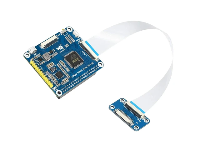 Alt view image 3 of 7 - Waveshare E-Paper Display in 7.8inch with IT8951 Driver HAT Compatible with Raspberry Pi Black/White Display Color