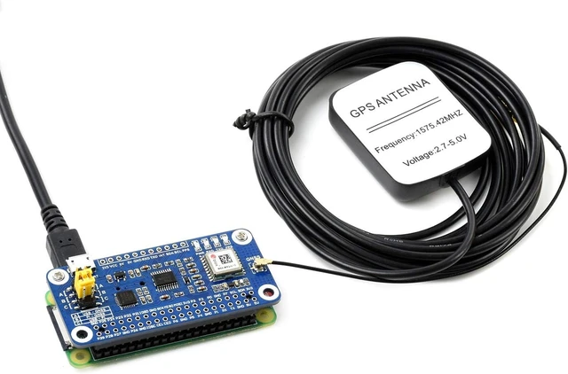 Alt view image 5 of 7 - Waveshare MAX-M8Q GNSS HAT for Raspberry Pi with Multi-Constellation Receiver Support and Support Augment Systems Like SBAS QZSS IMES and D-GPS