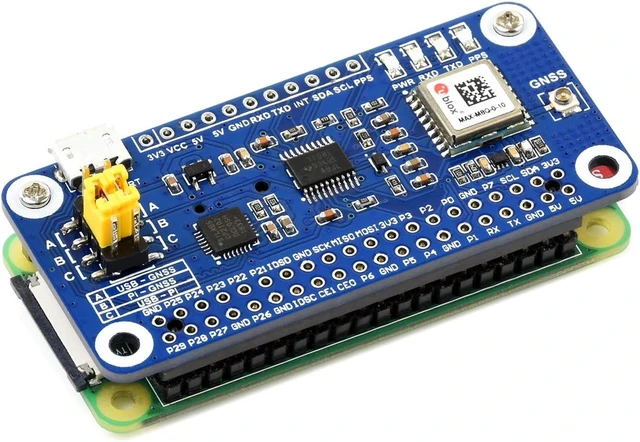 Alt view image 3 of 7 - Waveshare MAX-M8Q GNSS HAT for Raspberry Pi with Multi-Constellation Receiver Support and Support Augment Systems Like SBAS QZSS IMES and D-GPS