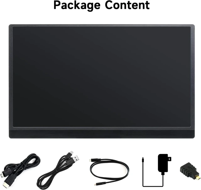 Alt view image 2 of 7 - waveshare 15.6inch Monitor Compatible with Raspberry Pi4B/3B+/3A+/2B/B+/A+/Zero/Zero W/WH/Zero 2W CM3+/4 IPS Screen 1920 × 1080 Full HD 100% SRGB High Color Gamut Supports Windows and Jetson Nano