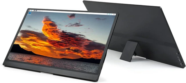 Main image of waveshare 15.6inch Monitor Compatible with Raspberry Pi4B/3B+/3A+/2B/B+/A+/Zero/Zero W/WH/Zero 2W CM3+/4 IPS Screen 1920 × 1080 Full HD 100% SRGB High Color Gamut Supports Windows and Jetson Nano