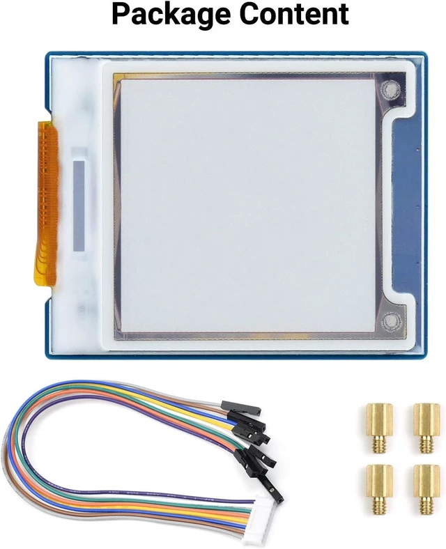 Alt view image 2 of 7 - waveshare 1.64inch Square E-Paper Module Compatible with Raspberry Pi 4B/3B+/3B/2B/B+/A+/Zero/Zero W/WH/Zero 2W 168 × 168 Resolution Red/Yellow/Black/White Supports Jetson Nano