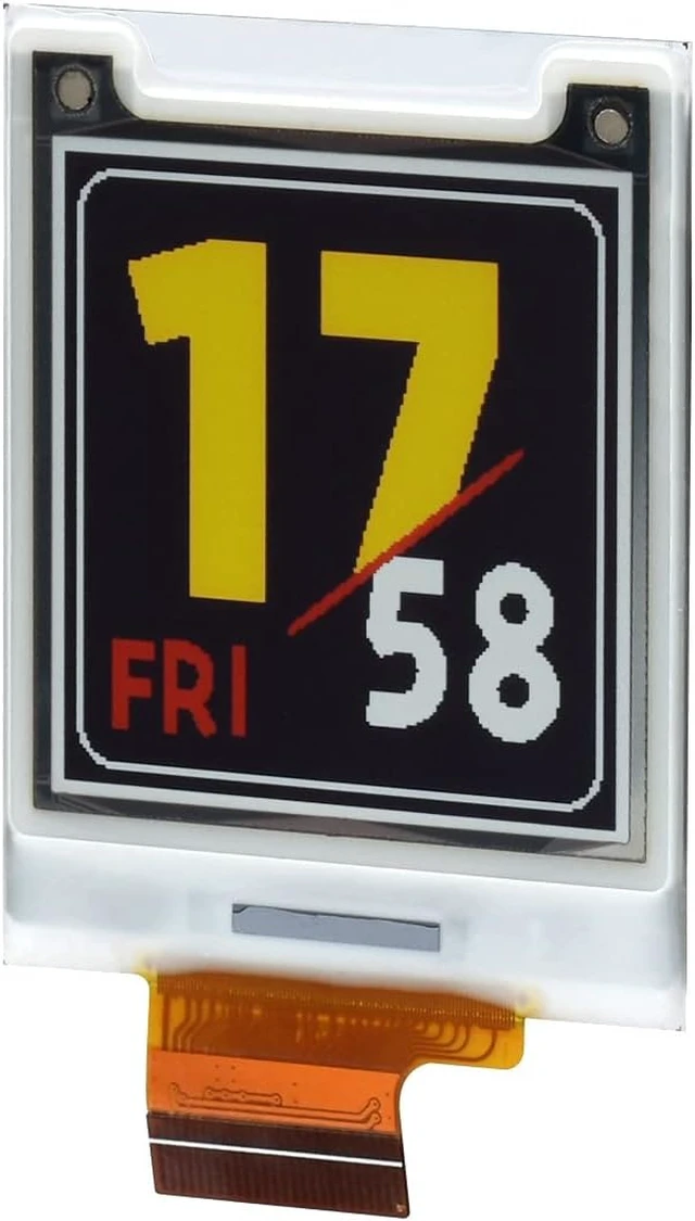 Alt view image 3 of 6 - Waveshare 1.64inch Square E-Paper Raw Display 168 × 168 Red/Yellow/Black/White Does Not Support Partial Refresh Without Driver Board