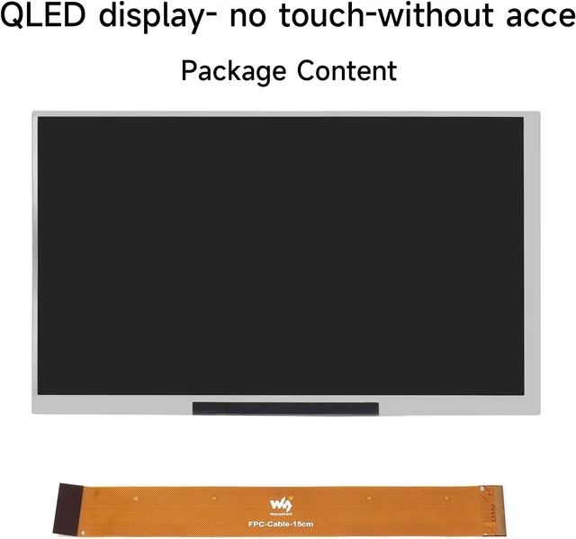 Alt view image 2 of 7 - waveshare 7inch QLED Integrated Display Compatible with Raspberry Pi 5/4B/3B+/3B/2B/B+/A+/Zero/Zero W/WH/Zero 2W Supports Jetson Nano and Windows PC 1024 × 600 Resolution No Touch Without Accessories