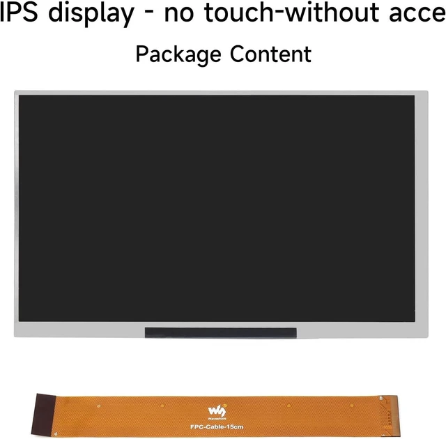 Alt view image 2 of 7 - waveshare 7inch IPS Integrated Display Compatible with Raspberry Pi 5/4B/3B+/3B/2B/B+/A+/Zero/Zero W/WH/Zero 2W Supports Jetson Nano and Windows PC 1024 × 600 Resolution No Touch Without Accessories