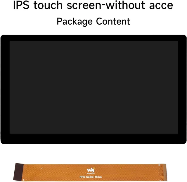 Alt view image 2 of 7 - Waveshare 7-inch IPS Integrated Display for Raspberry Pi & PC, 1024 x 600 Resolution, Touch, USB & HDMI, Supports Windows, Linux, Android