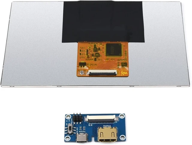 Alt view image 3 of 7 - waveshare 7inch IPS Integrated Display Compatible with Raspberry Pi 5/4B/3B+/3B/2B/B+/A+/Zero/Zero W/WH/Zero 2W Supports Jetson Nano and Windows PC 1024 × 600 Resolution No Touch Without Accessories