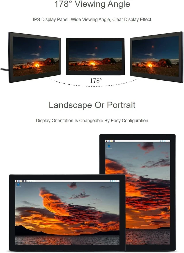 Alt view image 6 of 7 - waveshare 13.3inch PiPad Mini-Computer Powered by Raspberry Pi CM4 13.3inch HD Touch Screen with USB/ETH Ports NOT Include CM4