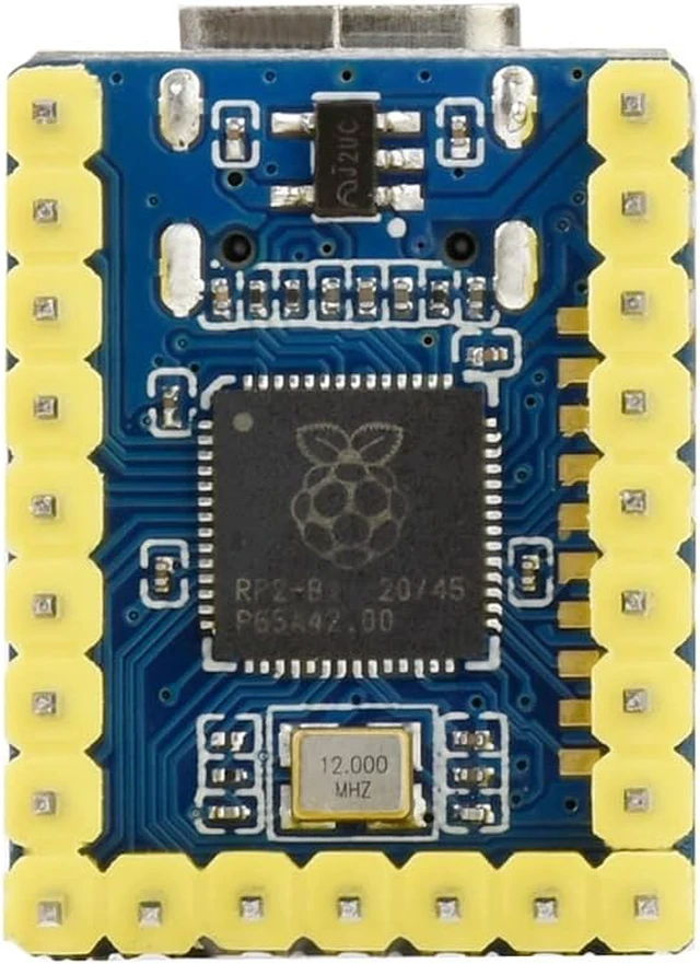 Alt view image 6 of 7 - Waveshare RP2040-Zero with Pre-soldered Header High-Performance Pico-Like MCU Board Based On Raspberry Pi Microcontroller RP2040 Castellated Module Allows Soldering Direct to Carrier Boards-2pcs