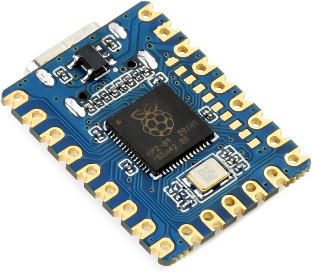 Alt view image 6 of 7 - Waveshare RP2040-Zero High-Performance Pico-Like MCU Board Based On Raspberry Pi Microcontroller RP2040 Castellated Module Allows Soldering Direct to Carrier Boards-3pcs