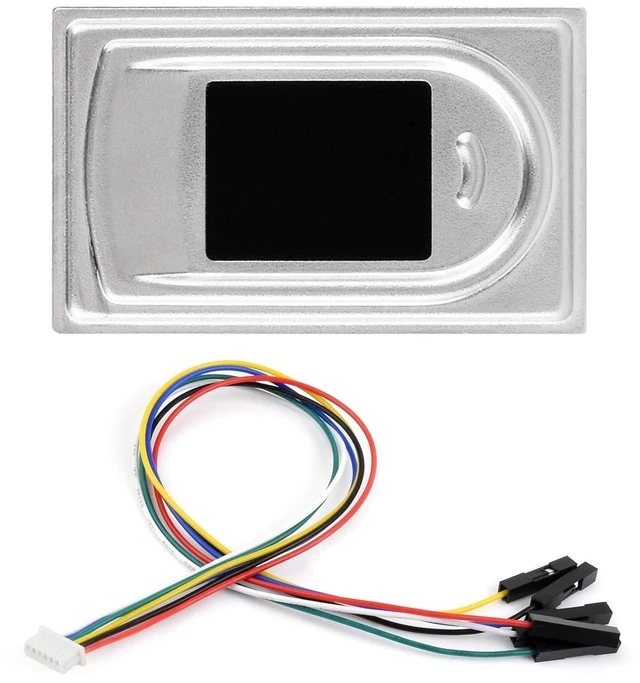 Main image of Waveshare Rectangle-Shaped All-in-One Capacitive Fingerprint Sensor (E) Based on High Performance Cortex Processor UART Communication Port