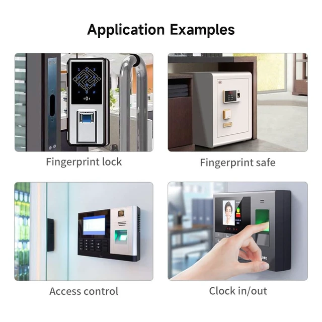 Alt view image 5 of 5 - Waveshare Rectangle-Shaped All-in-One Capacitive Fingerprint Sensor (E) Based on High Performance Cortex Processor UART Communication Port