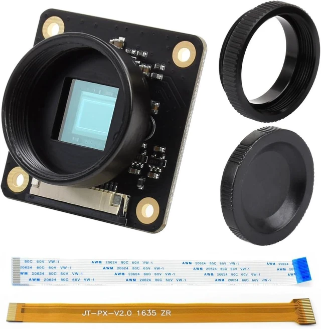 Main image of waveshare HQ Camera for Raspberry Pi Compute Module/Jetson Nano with 12.3MP IMX477 Sensor High Sensitivity Supports C- and CS-Mount Lenses
