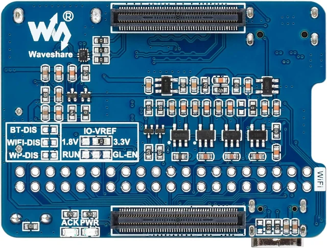 Alt view image 6 of 7 - Waveshare Nano Base Board for Compute Module 4 Lite/eMMC, 8MP IMX219-D160 Camera, 40PIN GPIO, USB2.0, DSI, Mini HDMI