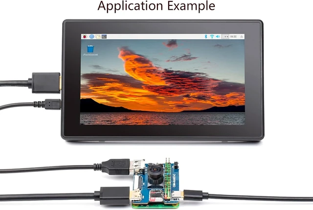 Alt view image 3 of 7 - Waveshare Nano Base Board for Compute Module 4 Lite/eMMC, 8MP IMX219-D160 Camera, 40PIN GPIO, USB2.0, DSI, Mini HDMI