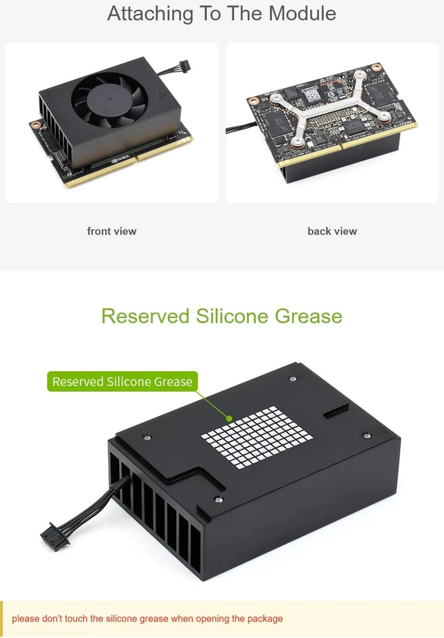 Alt view image 6 of 7 - Waveshare Official Cooling Fan Compatible with Jetson Xavier NX Module Speed-Adjustable Fan with Elastic Bracket and Height-Limited Screws Fan Only