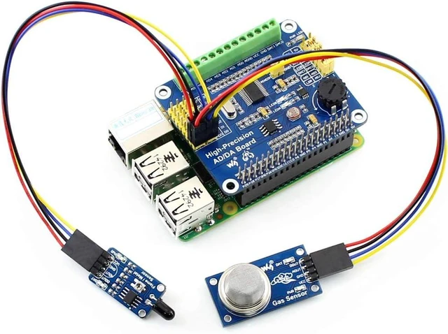 Alt view image 5 of 7 - Waveshare AD/DA Expansion Allows You to Add High-Precision AD/DA Functions Compatible with Raspberry Pi 5/4B/3B/Zero/Zero W/Zero 2W/Pico/Pico W/Pico WH and Jetson Nano